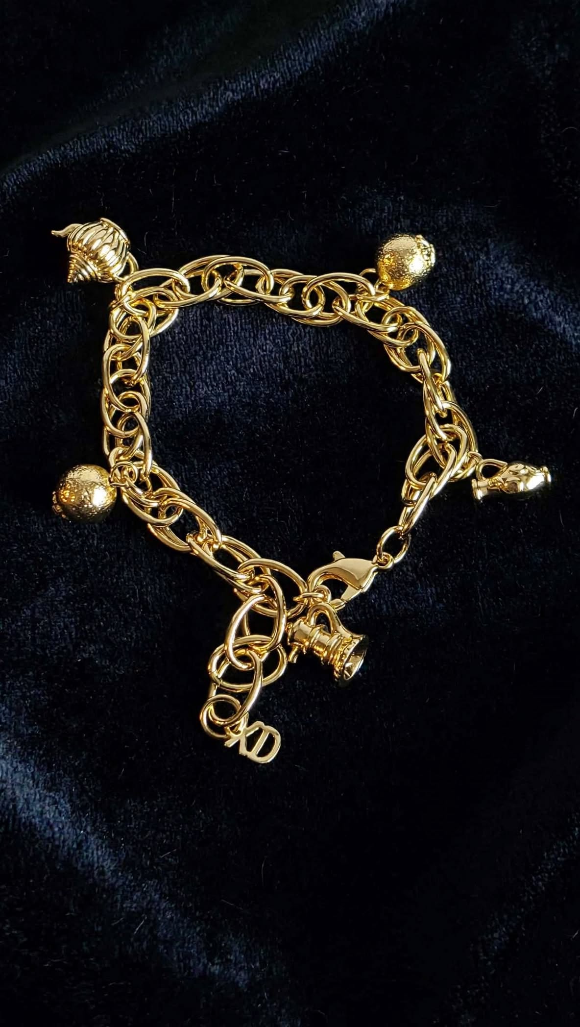 Golden Treasures Charm Bracelet