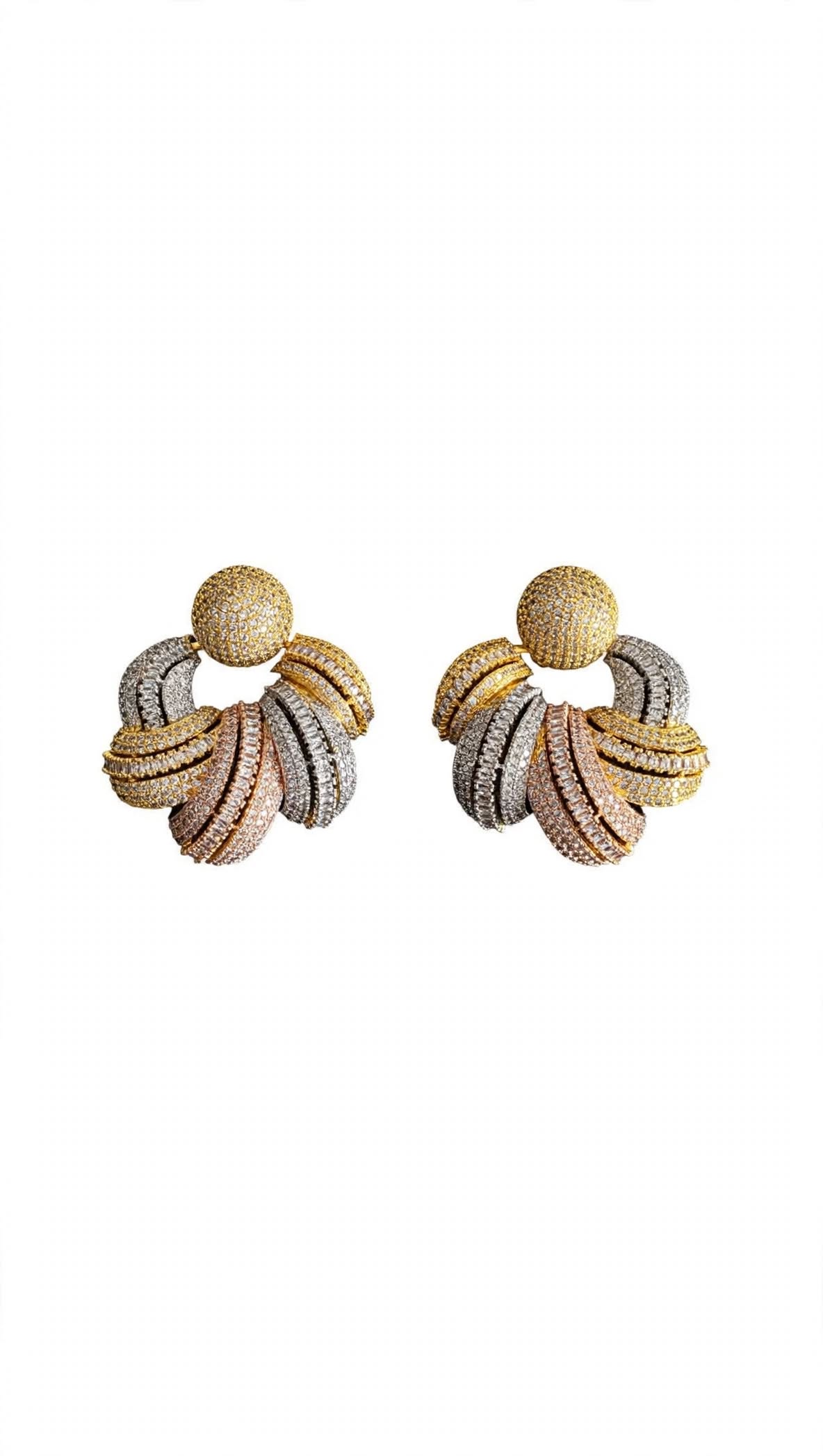 3pcs Jewelry - Earrings, Bangle and Ring