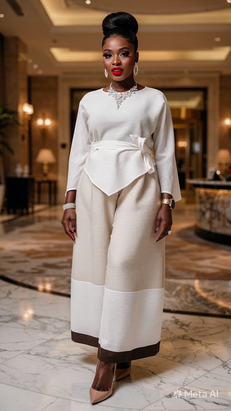 Bouncy Maxi Miyake 2-Piece Set