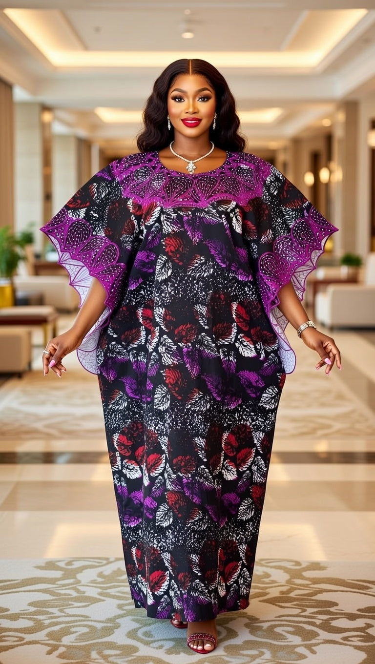 Ankara Boubou with a free scarf