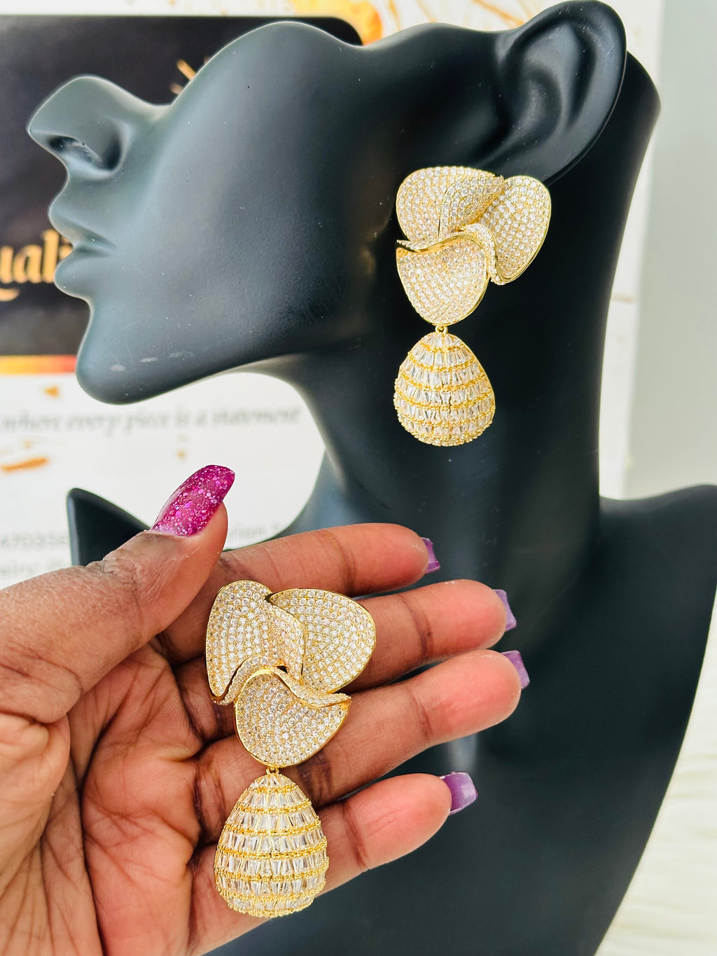 Luxury Cubic Zirconia Earring