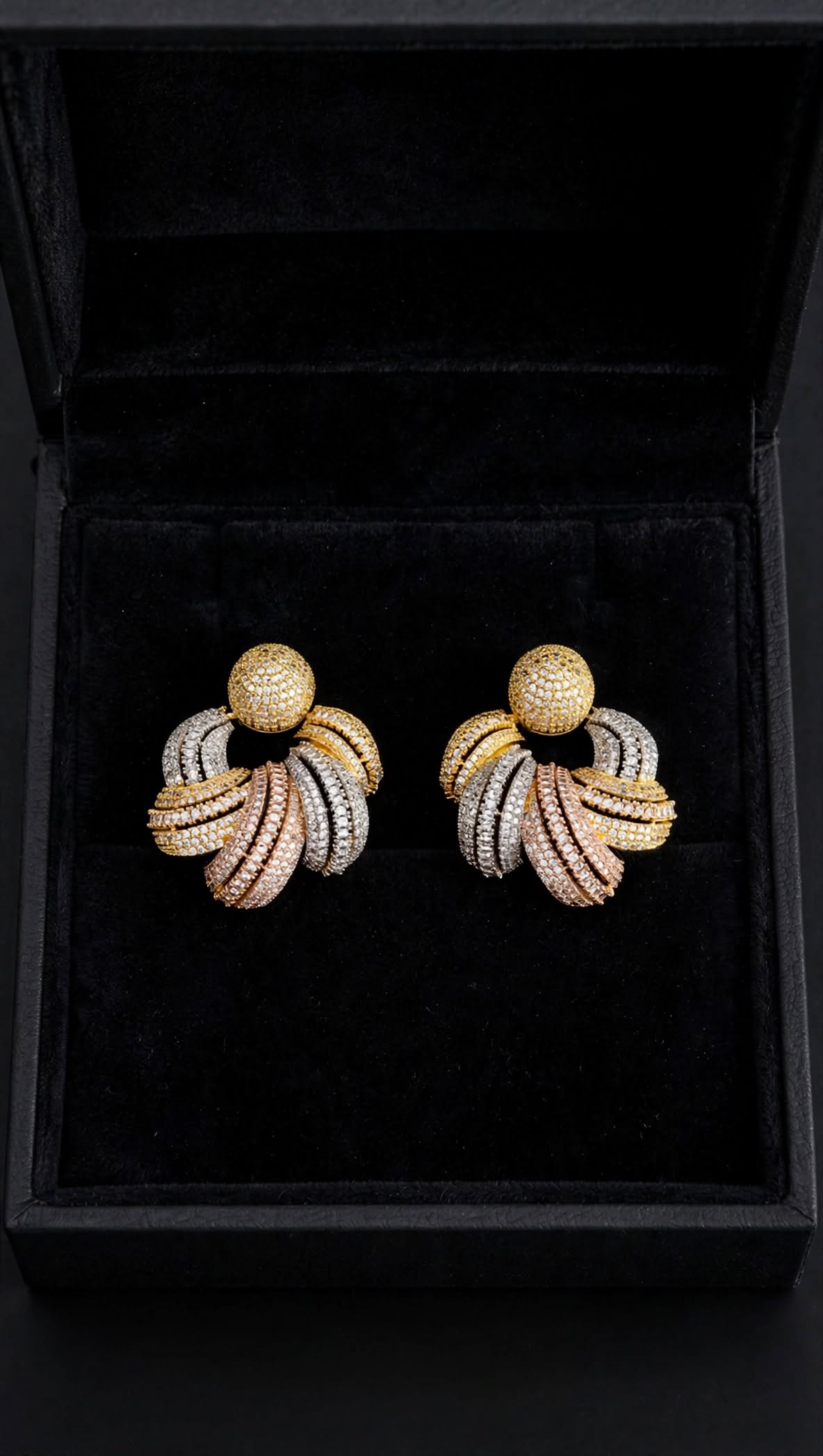 3pcs Jewelry - Earrings, Bangle and Ring