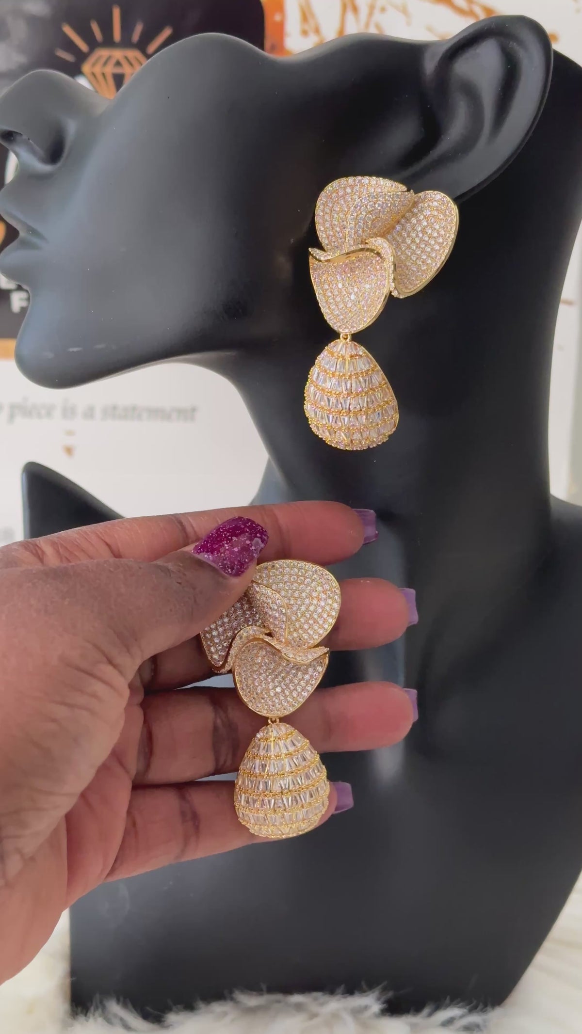 Luxury Cubic Zirconia Earring
