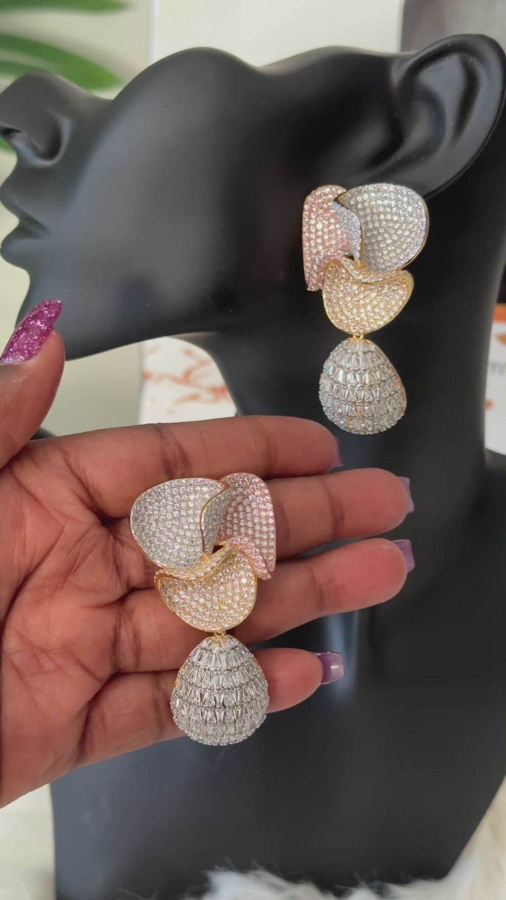 Luxury Cubic Zirconia Earring