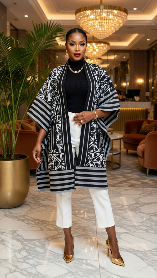 Adire with Asoke Kimono