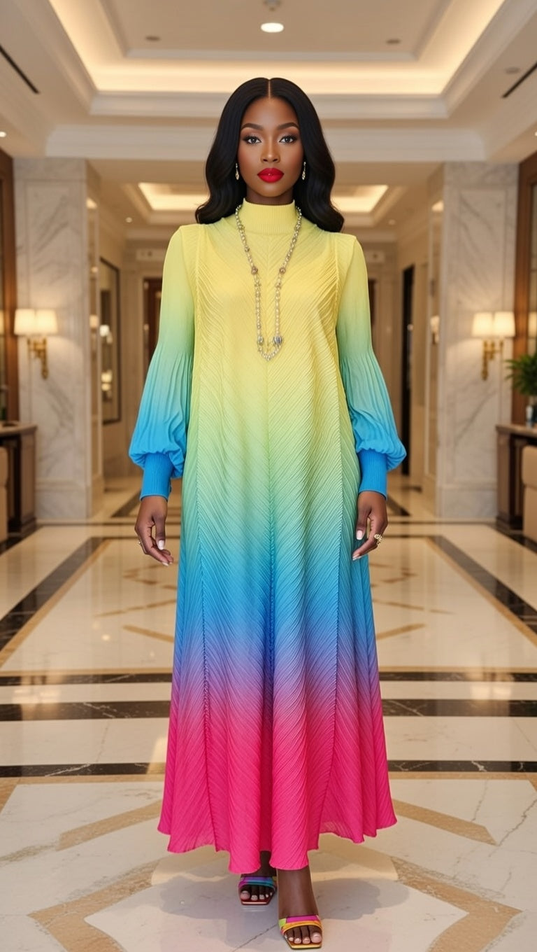 Miyaki Ombre Maxi Dress - Turkish Import