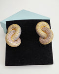 Pavé Luxury CZ Knot Stud Earrings