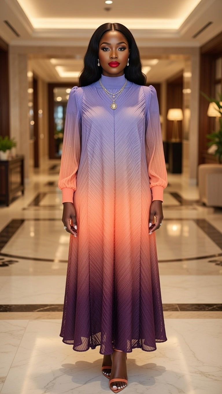 Miyaki Ombre Maxi Dress - Turkish Import