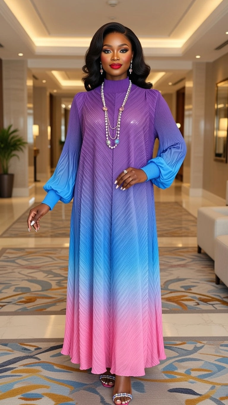 Miyaki Ombre Maxi Dress - Turkish Import