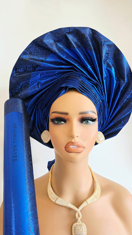 Original Hayes Auto Gele – Royal Blue