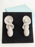 Spiral Cascade Baguette Luxury CZ Drop Earrings