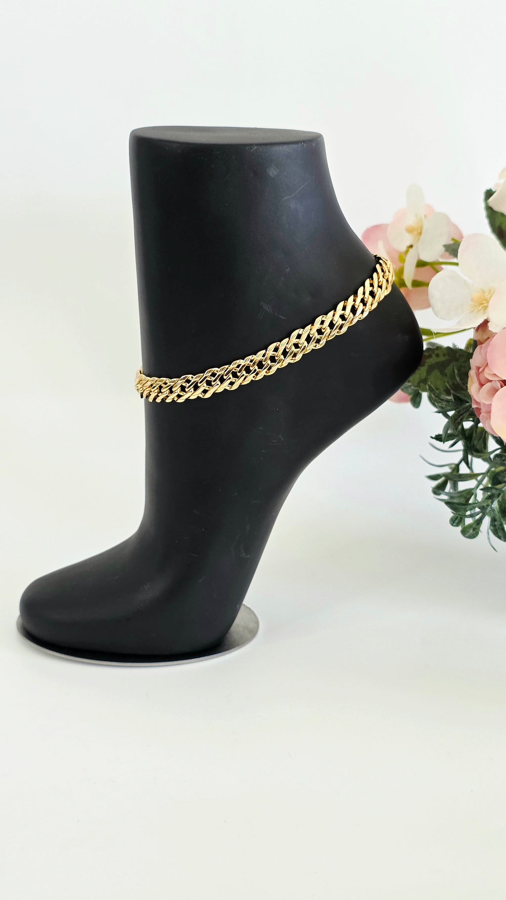 Gold Cuban Link Leg Chain / Anklet