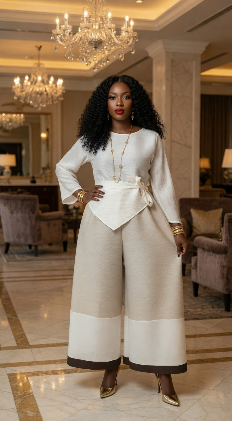 Bouncy Maxi Miyake 2-Piece Set