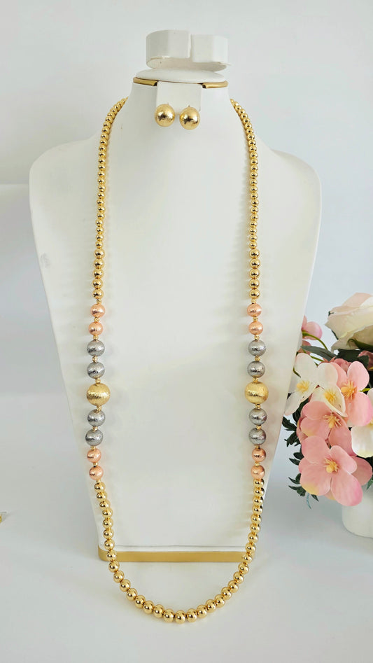 Tri-tone Beaded Jewelry