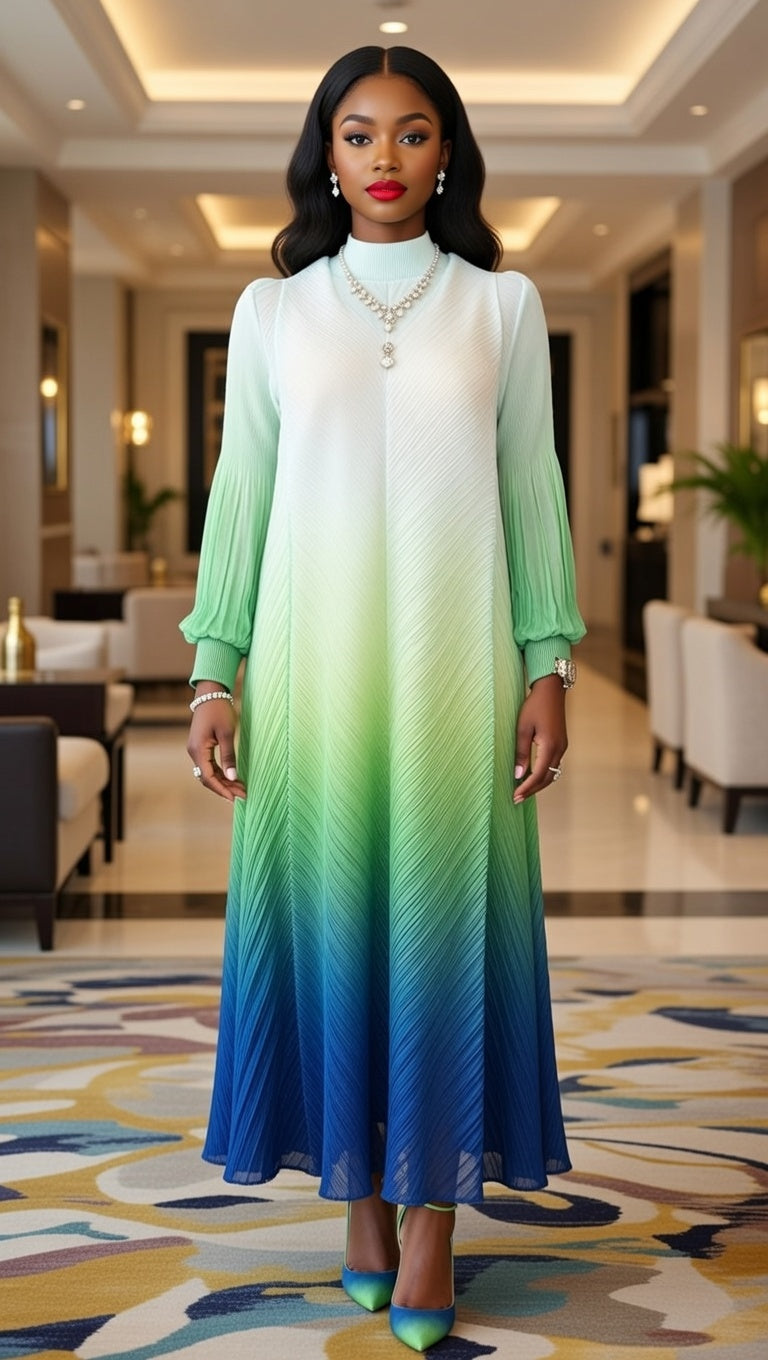 Miyaki Ombre Maxi Dress - Turkish Import